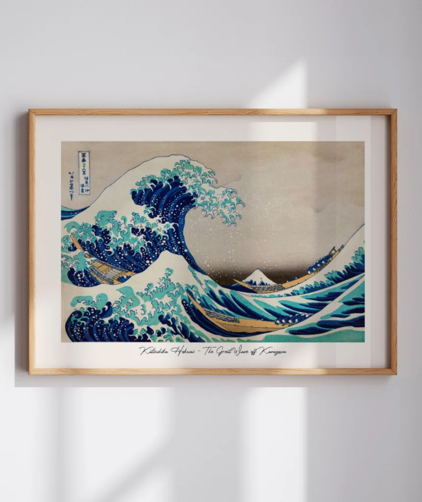 Quadro Decorativo Hokusai The Great Wave off Kanagawa Horizontal