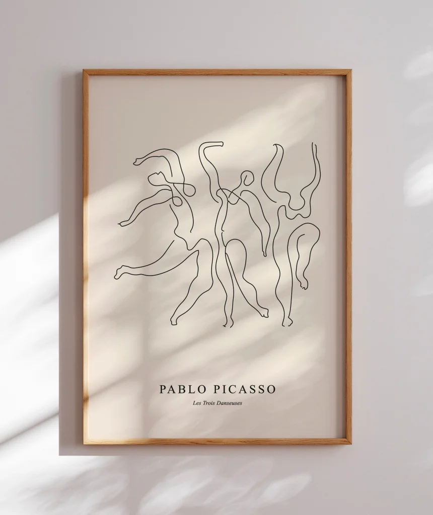 Quadro Decorativo Les Trois Danseuses Pablo Picasso