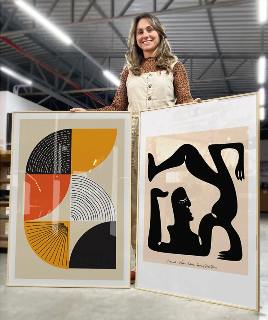Conjunto 2 Quadros Decorativos Bauhaus Picasso Style